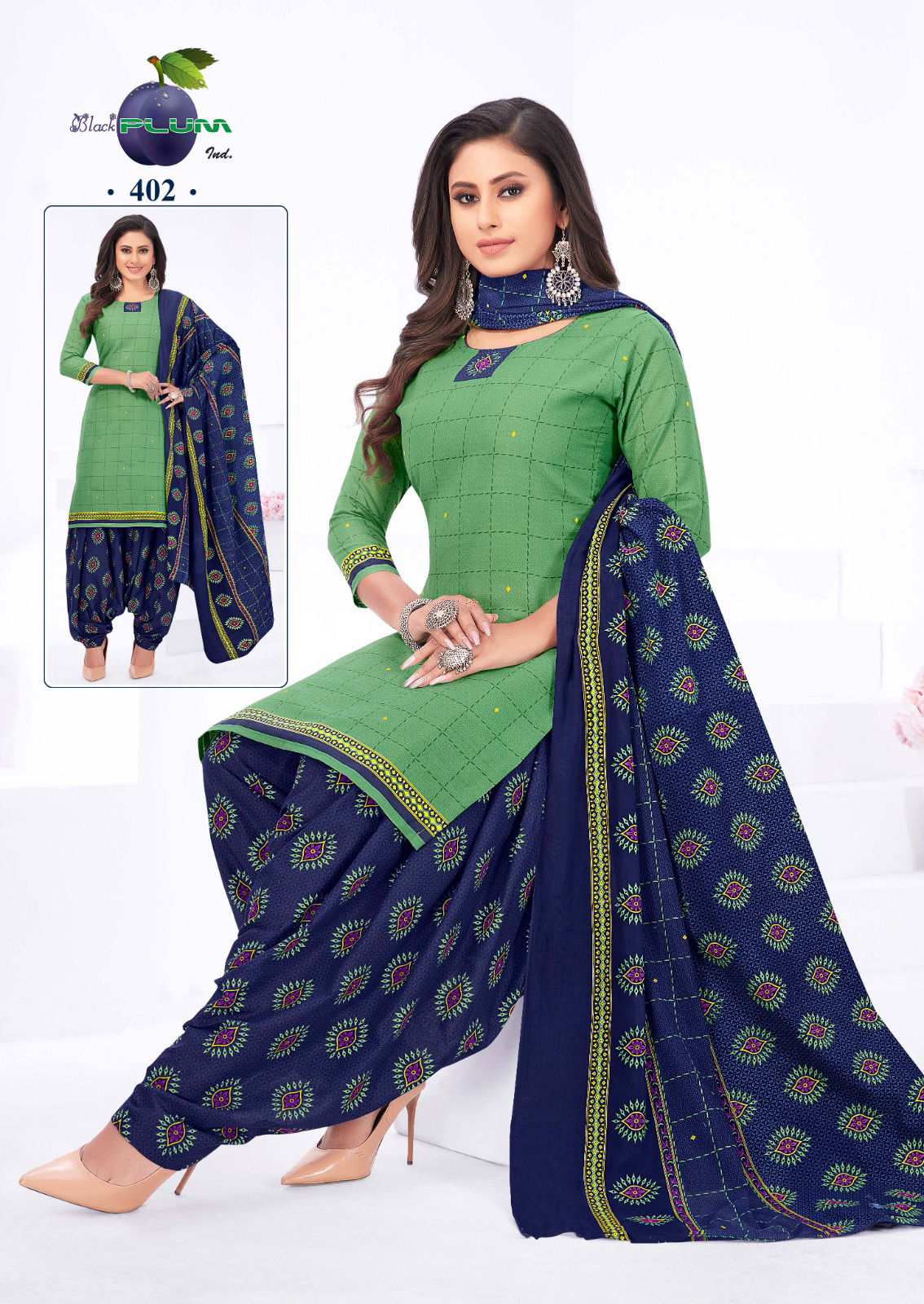 Black Plum Iconic Vol 4 Regular Wear Wholesale Readymade Cotton Suit